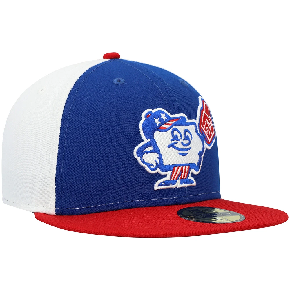 Men's New Era Blue Iowa Cubs Theme Night 59FIFTY Fitted Hat
