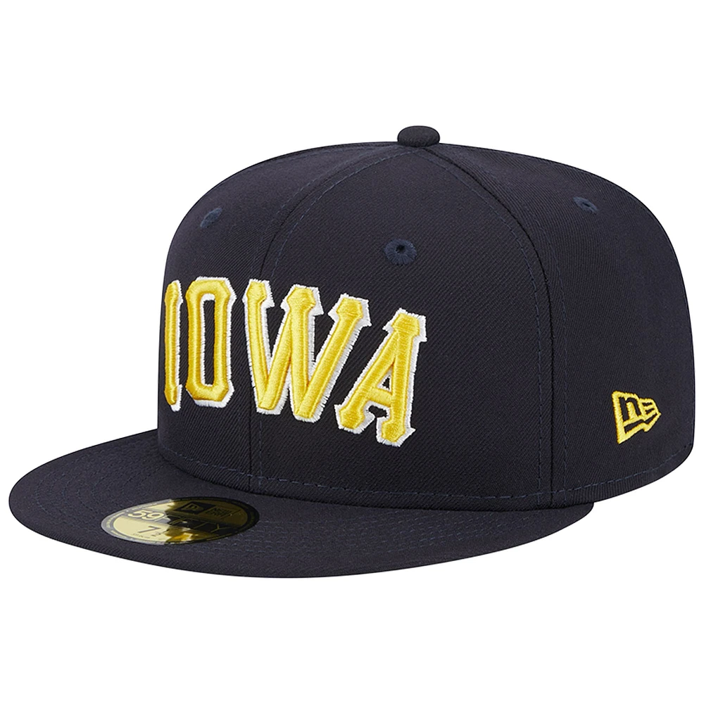 Men's New Era Navy Iowa Cubs Theme Nights Oaks  59FIFTY Fitted Hat