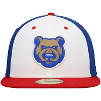 Casquette ajustée New Era Iowa Cubs Authentic Collection Team Alternate 59FIFTY blanche pour homme