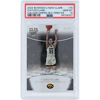 Caitlin Clark Iowa Hawkeyes 2024 Bowman U Now Black Cracked Ice #15 #12/22 PSA Authenticated 10 Card
