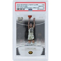 Caitlin Clark Iowa Hawkeyes 2024 Bowman U Now Black Cracked Ice #15 #12/22 PSA Authenticated 10 Card