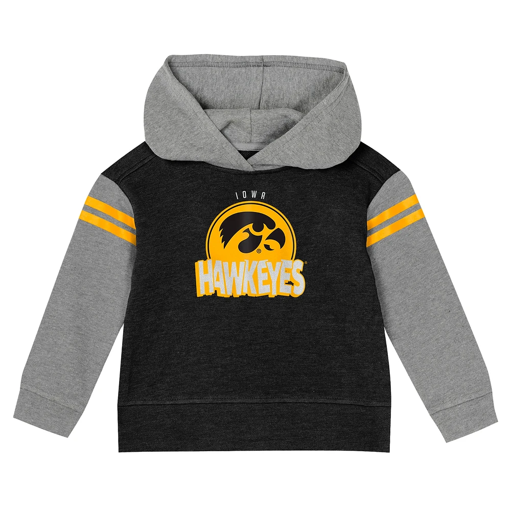 Girls Preschool Black Iowa Hawkeyes Clubhouse Pullover Hoodie & Legging Set