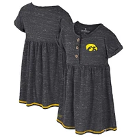 Girls Toddler Colosseum  Black Iowa Hawkeyes Fleet Dress