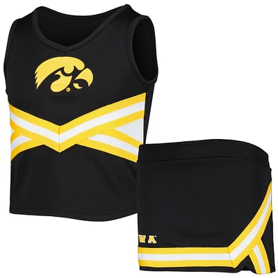 Girls Youth Colosseum Black Iowa Hawkeyes Carousel Cheerleader Set