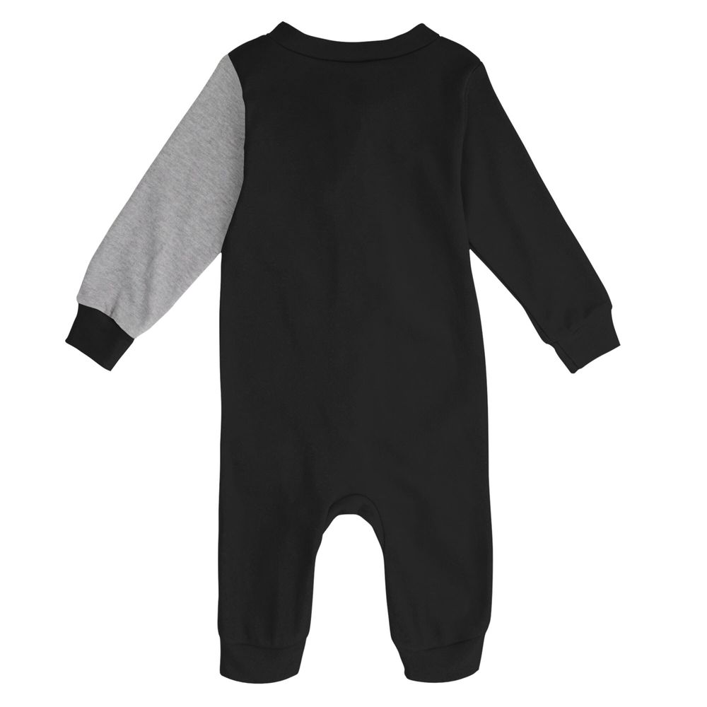 Infant Black/Heather Gray Iowa Hawkeyes Halftime Two-Tone Sleeper