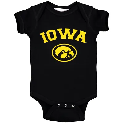 Body noir Iowa Hawkeyes Arch & Logo pour bébé