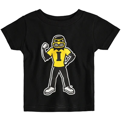 T-shirt noir à gros logo Iowa Hawkeyes pour bébé