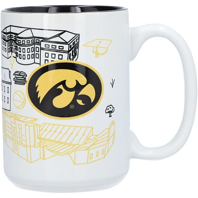 Iowa Hawkeyes 15 oz. Tasse Campus