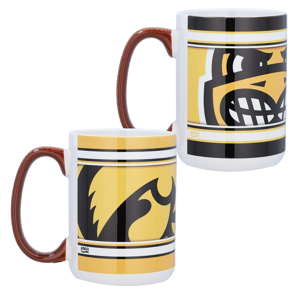 Iowa Hawkeyes 15oz. Home & Away 2-Pack Mug Set