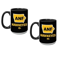 Iowa Hawkeyes 15oz. Hometown Coffee Mug Two-Pack