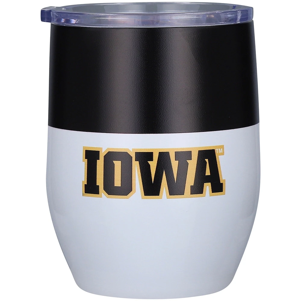 Iowa Hawkeye 16 oz. Gobelet incurvé en acier inoxydable Colorblock
