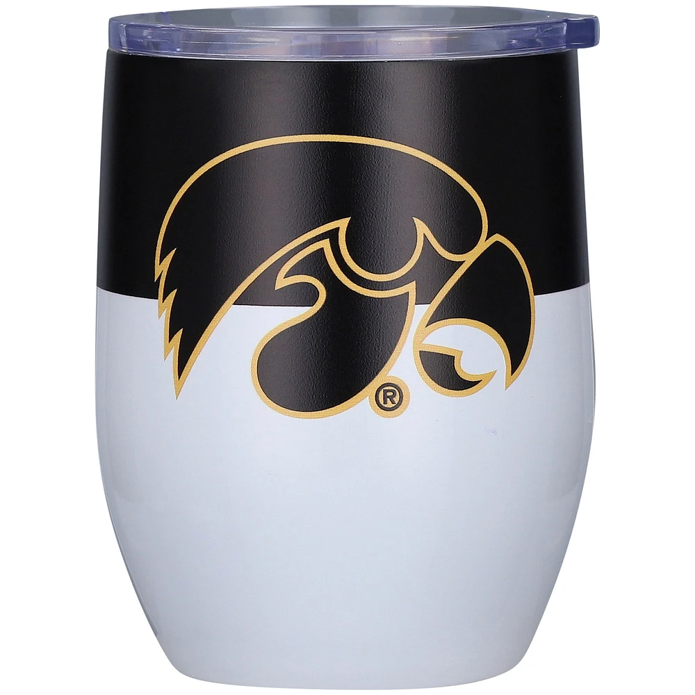 Iowa Hawkeye 16 oz. Gobelet incurvé en acier inoxydable Colorblock