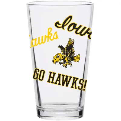 Iowa Hawkeyes 16oz. Medley Vintage Pint Glass