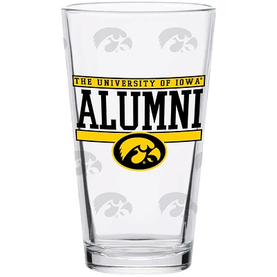 Iowa Hawkeyes 16oz. Verre de pinte de répétition des anciens