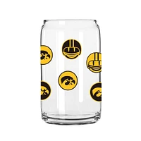 Iowa Hawkeye 16 oz. Smiley peut verre