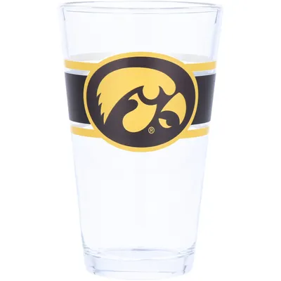 Iowa Hawkeyes 16oz. Stripe Pint Glass