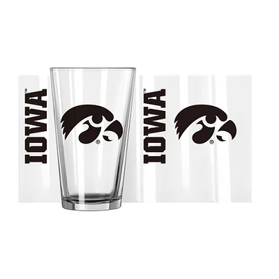 Iowa Hawkeye 16 oz. Verre à pinte Team Wordmark Game Day