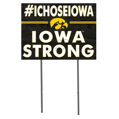 Iowa Hawkeyes 18'' x 24'' I Chose Lawn Sign