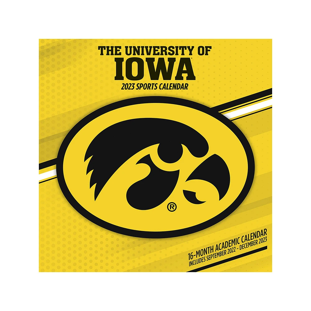 Iowa Hawkeyes 2023 Mini calendrier mural 16 mois