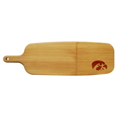 Iowa Hawkeyes Bamboo Paddle Cutting and Serving Board
