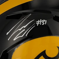 Jack Campbell Iowa Hawkeyes Autographed Riddell Speed Replica Helmet