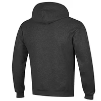 Men's Champion  Charcoal Iowa Hawkeyes Arch Over Logo Pullover Hoodie