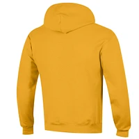 Men's Champion  Gold Iowa Hawkeyes Arch Over Logo Pullover Hoodie