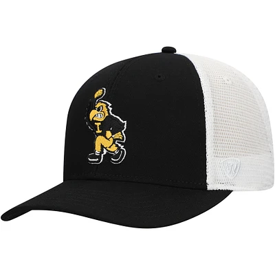 Casquette ajustable bicolore bleu marine Iowa Hawkeyes pour homme Top of the World