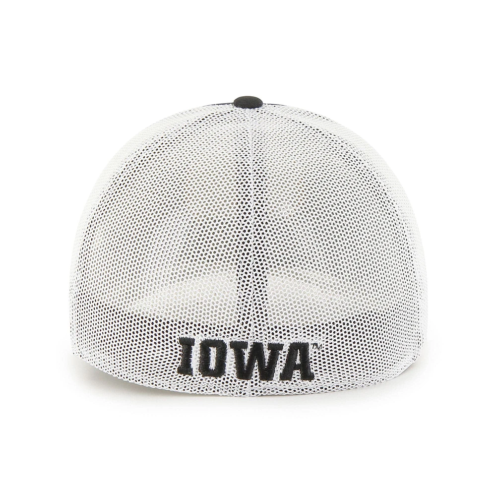 Casquette '47 Black Iowa Hawkeyes Unveil Trophy Flex pour homme