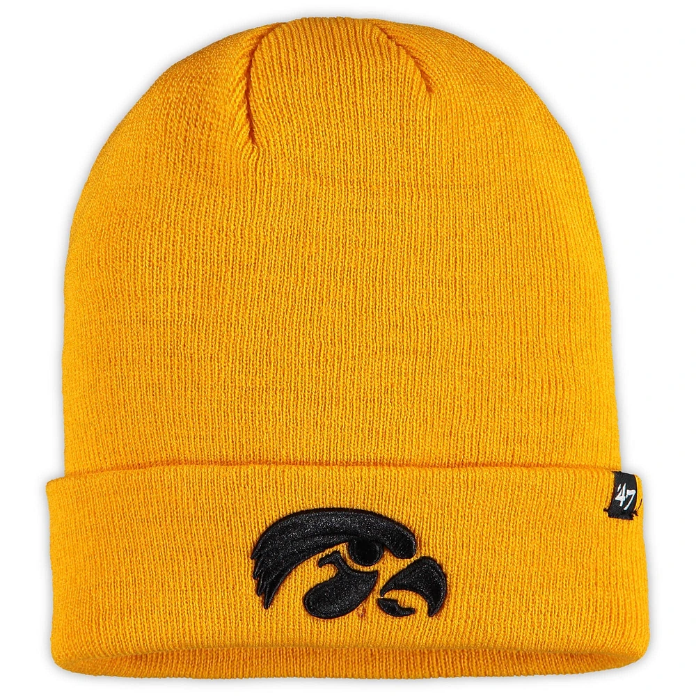 Bonnet en tricot à revers '47 Gold Iowa Hawkeyes Core pour hommes