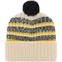 Bonnet en tricot à revers '47 Kaki Iowa Hawkeyes Tavern pour hommes avec pompon