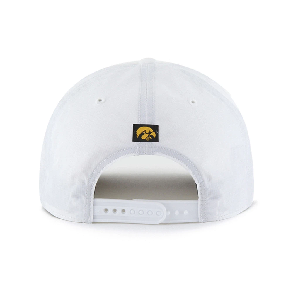 Men's '47 White Iowa Hawkeyes Condor Hitch brrr° Adjustable Hat