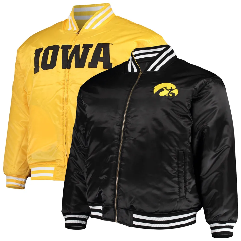 IOWA HAWKEYES Stitched Logo LEGACY 92 Black/Gold Adjustable