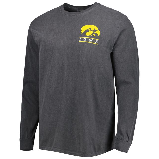 T-shirt à manches longues Iowa Hawkeyes Circle Campus Scene noir pour homme