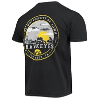 T-shirt noir Iowa Hawkeyes Circle Campus Scene pour homme