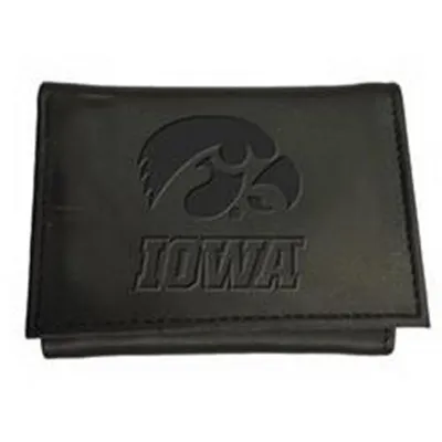Iowa Hawkeyes Hybrid Tri-Fold Wallet - Black