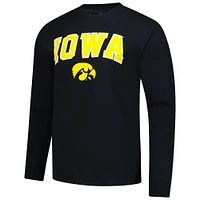 Men's Black Iowa Hawkeyes Logo Long Sleeve T-Shirt