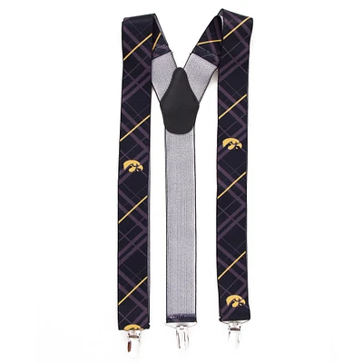 Iowa Hawkeyes Suspenders - Black