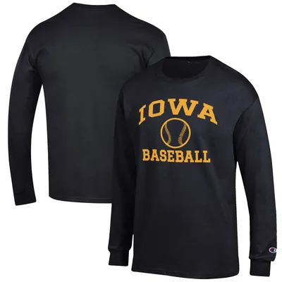 Iowa Hawkeyes Champion Baseball Icon Long Sleeve T-Shirt