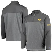 Veste Champion Black Iowa Hawkeyes Gameday Quarter-Zip pour hommes