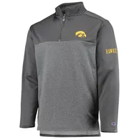 Veste Champion Black Iowa Hawkeyes Gameday Quarter-Zip pour hommes