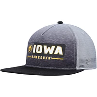 Casquette Snapback Iowa Hawkeyes Colosseum pour homme, noir/gris