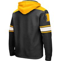 Men's Colosseum Black Iowa Hawkeyes 2.0 Lace-Up Pullover Hoodie