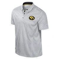 Polo Marty Rival noir Colosseum pour homme Iowa Hawkeyes Big & Tall