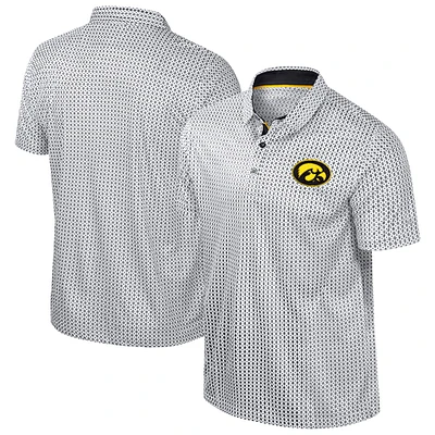 Polo Marty Rival noir Colosseum pour homme Iowa Hawkeyes Big & Tall