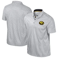 Polo Marty Rival noir Colosseum pour homme Iowa Hawkeyes Big & Tall