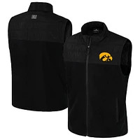 Gilet zippé intégral Block The Sun Iowa Hawkeyes Colosseum Black pour homme