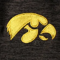 Men's Colosseum Black Iowa Hawkeyes Down Swing Polo