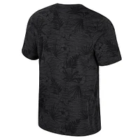Men's Colosseum Black Iowa Hawkeyes Floral Printed T-Shirt