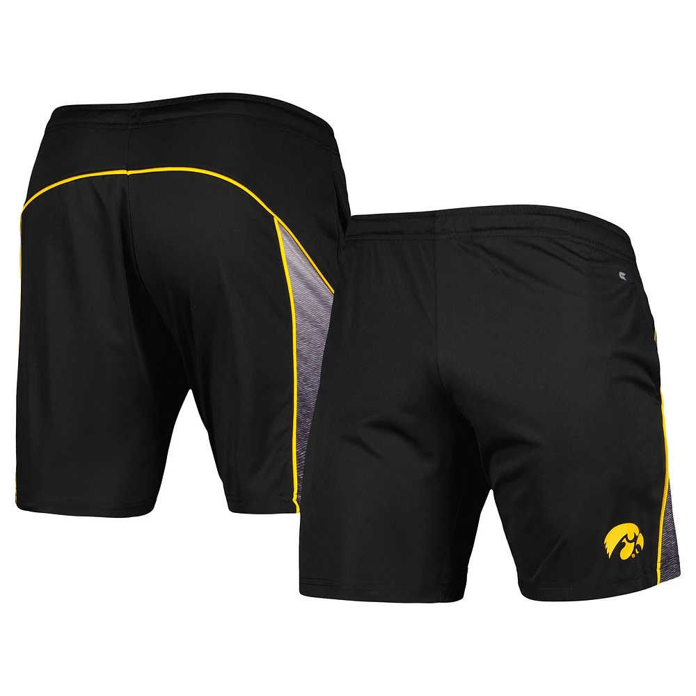 Men's Colosseum Black Iowa Hawkeyes Laws of Physics Shorts